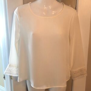 Elegant Cream Women's Top